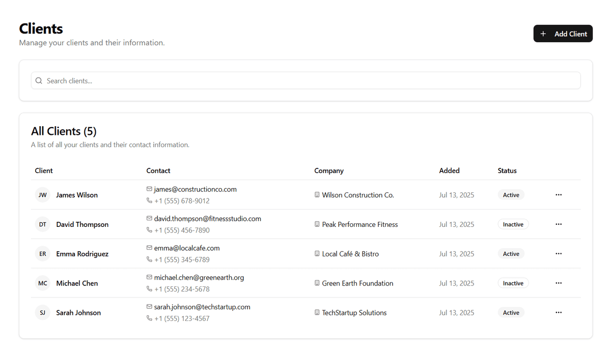 ClientSync Features